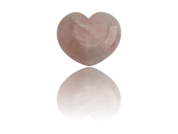Coração de Quartzo Rosa