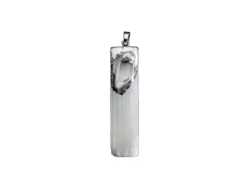 Pingente Selenite e Cristal
