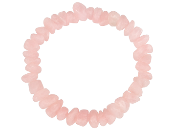 Pulseira Chips Quartzo Rosa