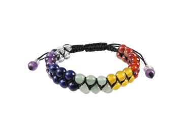 Pulseira dos Chakras bola lisa 6mm