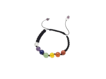 Pulseira dos Chakras bola lisa 8 mm