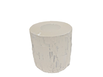 Selenite Porta-Velas Bruto