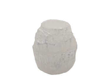 Selenite Porta-Velas Natural